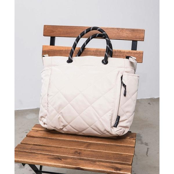 ZOZO問い合わせ番号:77773279ショップ:Revo.，レヴォブランド:ALTROSE，アルトローズ，Revo.，レボ商品名:［ALTROSE/アルトローズ］ナイロン ダイヤ キルティング ロープ 2WAY トートバッグ/ショルダーバ...