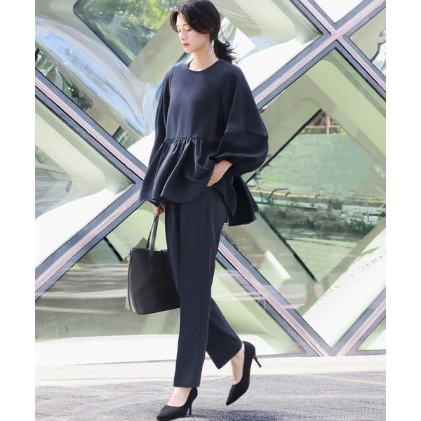 『タイムセール実施中』ZOZO問い合わせ番号:77840875ショップ:GIRL，ガールブランド:Flolia，フロリア商品名:ランタンスリーブペプラムブラウス テーパードパンツ セットアップ スーツ フォーマル セレモニー 卒業式 卒園式...