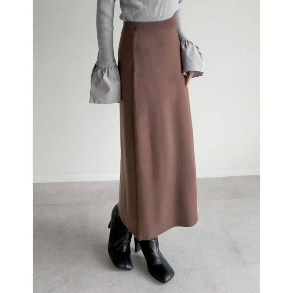 ZOZO問い合わせ番号:77878727ショップ:Re:EDIT，リエディブランド:Re:EDIT，リエディ商品名:[低身長サイズ有][洗濯機で洗える]ミラノリブナローニットスカートカテゴリ:スカート>スカートブランド品番:13820...