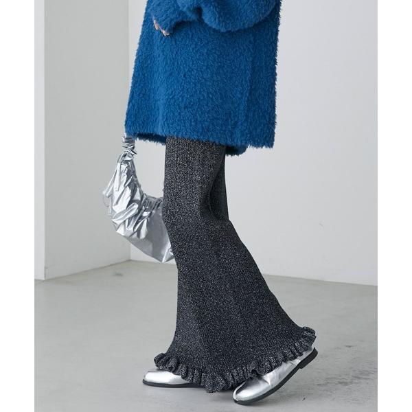 ZOZO問い合わせ番号:77879145ショップ:MONO-MART，モノマートブランド:forksy.，フォルクシー，MONO-MART，モノマート商品名:【forksy.】エブリデイリブニットフリルパンツカテゴリ:パンツ>その他パ...