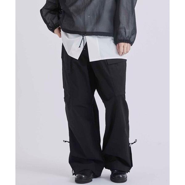 ワイドパンツ カーゴパンツ 「POLIQUANT/ポリクアント」THE CHANGING LENGTH JUNGLE FATIGUE PANTS メンズ