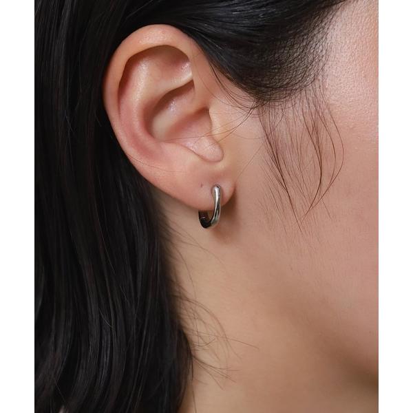 ピアス 「WEB限定」”Aqua”フープピアス/サージカルステンレス（金属アレルギー対応）「LHME / エルエイチエムイー」 レディース メンズ