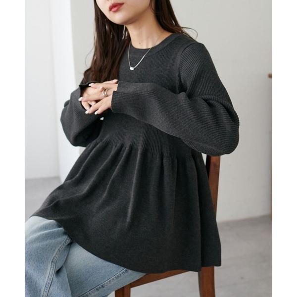 『タイムセール実施中』ZOZO問い合わせ番号:78024348ショップ:DISCOAT，ディスコートブランド:DISCOAT，ディスコート商品名:《新色追加/リバイバル》【WEB限定】リブ切替ペプラムプルオーバーカテゴリ:トップス>ニ...