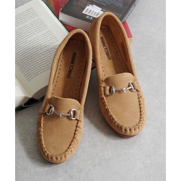 デッキシューズ モカシン MINNETONKA（ミネトンカ） / キルティビット KILTY BIT レザーモカシンシューズ レディース