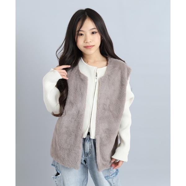 『タイムセール実施中』ZOZO問い合わせ番号:78193743ショップ:FUNALIVE，ファンアライブブランド:FUNALIVE，ファンアライブ商品名:フェイクファーベスト KIDSカテゴリ:トップス>ベストブランド品番:DIE-2...