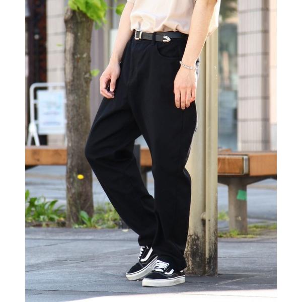 ジーンズ 「ZIP FIVE」 ストレッチ ワイド バギー イージーパンツ / スケーターパンツ メンズ レディース