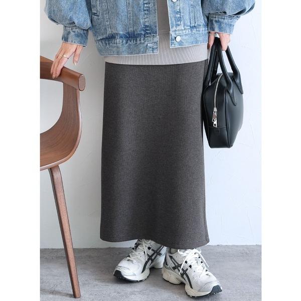 『タイムセール実施中』ZOZO問い合わせ番号:78465674ショップ:reca，レカブランド:reca，レカ商品名:ボンディングリブニットロングスカートカテゴリ:スカート>スカートブランド品番:R23228-s素材:表地：レーヨン9...