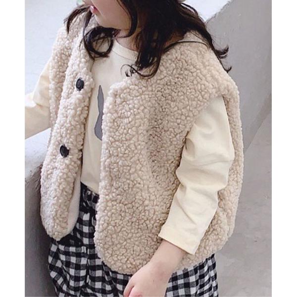 『タイムセール実施中』ZOZO問い合わせ番号:78500214ショップ:RiNc，リンクブランド:Bambin，ボンバン商品名:【 Bambin / ボンバン 】 もこもこ ボア フリース ベストカテゴリ:トップス>ベストブランド品番...