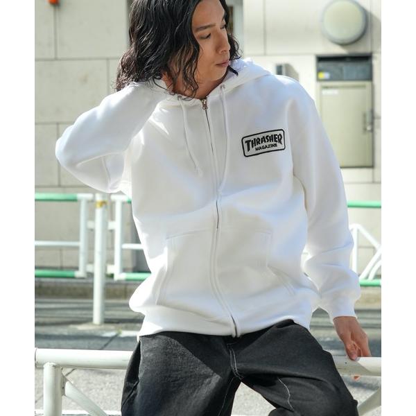 パーカー 裏起毛 CLASSIC WAPPEN ZIP HOODIE SWEAT PARKA/スラッシャー10oz(オンス)裏起毛ヘビーウェイトワッペンジップアップパーカー・フーディー
