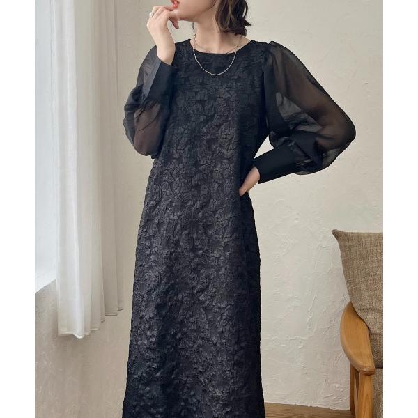 『タイムセール実施中』ZOZO問い合わせ番号:78538829ショップ:me Jane，ミージェーンブランド:Rejoule，リジュール，meJane，ミージェーン商品名:ジャガード異素材切替ロングワンピースカテゴリ:ワンピース/ドレス&g...