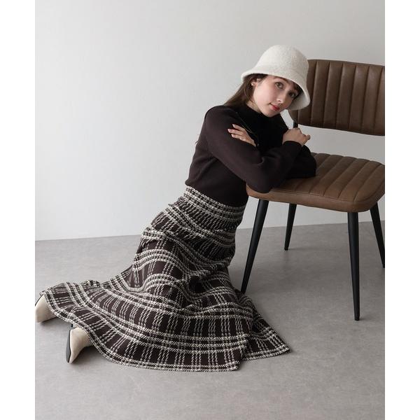 ZOZO問い合わせ番号:78540009ショップ:BLUEEAST，ブルーイーストブランド:BLUEEAST，ブルーイースト商品名:《新柄追加／選べる着丈》チェックジャガードニットワンピースカテゴリ:ワンピース/ドレス>ワンピースブラ...