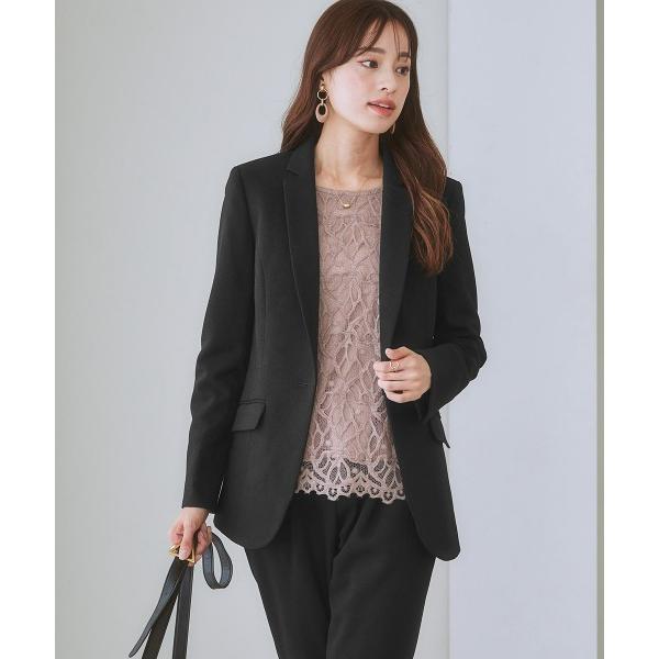 ZOZO問い合わせ番号:78571217ショップ:nissen，ニッセンブランド:7days Life Styling，セブンデイズライフスタイリング商品名:【洗える・ストレッチ】セットアップ対応ウール調ロング丈テーラードジャケット（上下別...