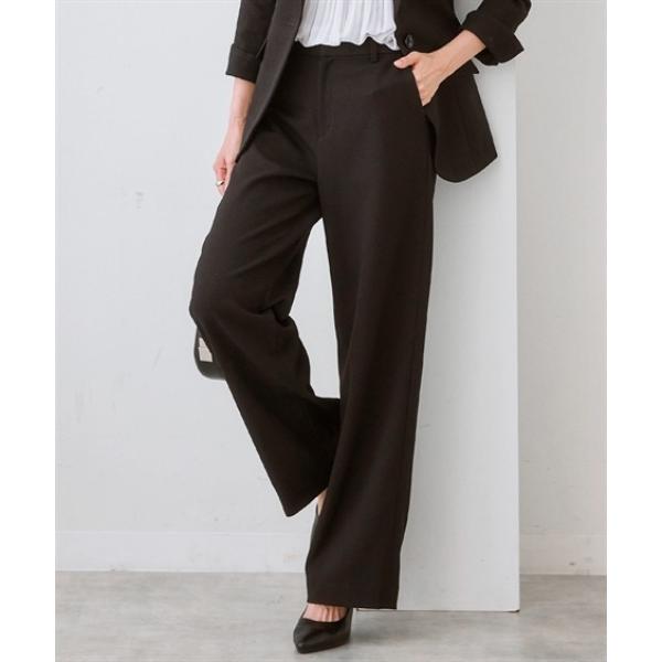 ZOZO問い合わせ番号:78571219ショップ:nissen，ニッセンブランド:7days Life Styling，セブンデイズライフスタイリング商品名:【洗える・ストレッチ】セットアップ対応ウール調セミワイドパンツ（上下別売）カテゴリ...