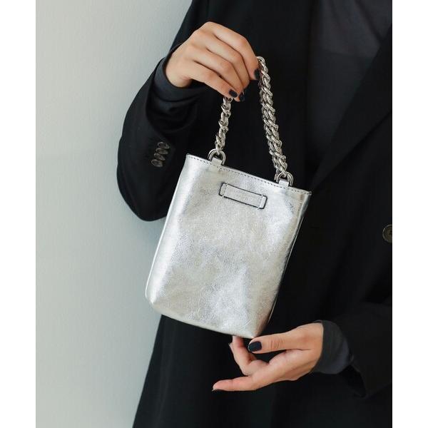 ショルダーバッグ バッグ GIANNI CHIARINI / CAMILLA メタリック レザートートバッグ レディース