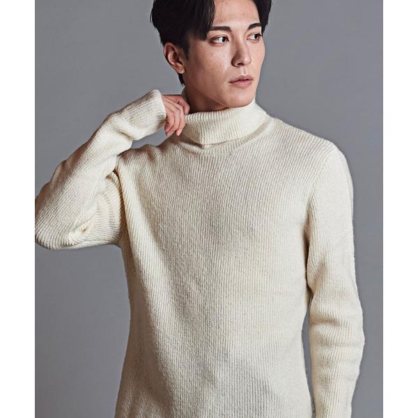 タートルネック セーター ニット 「NO ID.」Premium Light Rib Knit Turtleneck Pullover / プレミアム ライト リブ ニット タートルネック プルオーバー