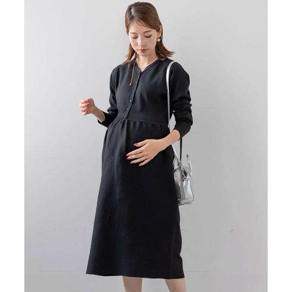 『セール実施中』ZOZO問い合わせ番号:78674798ショップ:FELISSIMO，フェリシモブランド:フェリシモMama，フェリシモママ商品名:Ｍｏｒｅｄｄｅ　バウンドニットのブラックニットワンピース〈ブラック〉カテゴリ:ママ＆ベビー&...