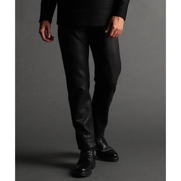 『セール実施中』ZOZO問い合わせ番号:78674845ショップ:NICOLE，ニコルブランド:NICOLE CLUB FOR MEN，ニコルクラブフォーメン商品名:レザーライクスウェード デザイン5ポケットパンツカテゴリ:パンツ>そ...