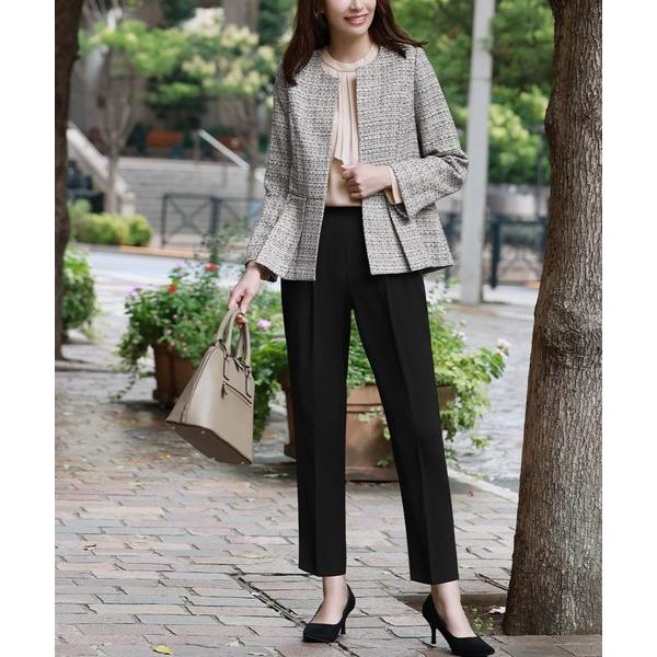 『タイムセール実施中』ZOZO問い合わせ番号:78675079ショップ:GIRL，ガールブランド:Flolia，フロリア商品名:ツイードペプラムジャケット テーパードパンツ セットアップ スーツ フォーマル セレモニー 卒業式 卒園式 入学...