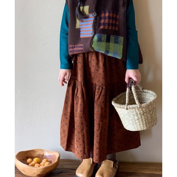 『タイムセール実施中』ZOZO問い合わせ番号:78881999ショップ:aimoha，アイモハブランド:aimoha，アイモハ商品名:【aimoha-KIDS-】子供服　ドット柄ロングスカートカテゴリ:スカート>スカートブランド品番:...