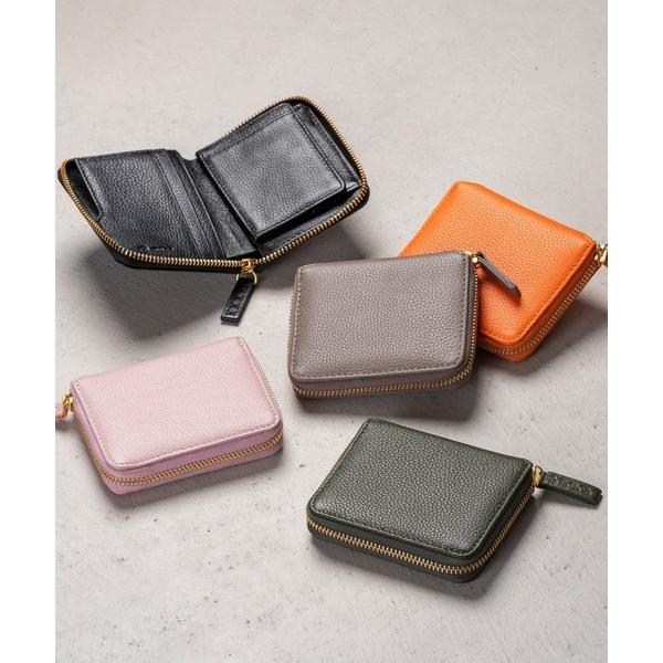 『タイムセール実施中』ZOZO問い合わせ番号:79009998ショップ:MURA，ムラブランド:MURA，ムラ商品名:牛革 シュリンクレザー YKKラウンドファスナー ボックス型小銭入れ 二つ折り財布カテゴリ:財布/小物>財布ブランド...