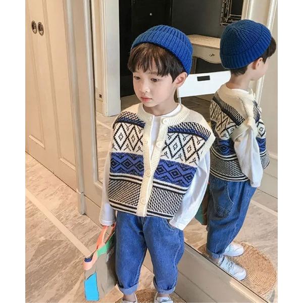 『タイムセール実施中』ZOZO問い合わせ番号:79010044ショップ:RiNc，リンクブランド:Bambin，ボンバン商品名:【 Bambin / ボンバン 】 チロル ニット ベストカテゴリ:トップス>ベストブランド品番:BAB-...