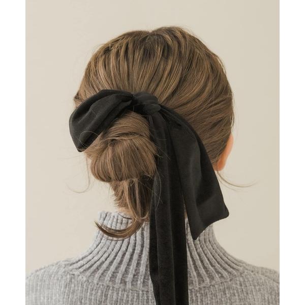 ZOZO問い合わせ番号:79045616ショップ:URBAN RESEARCH，アーバンリサーチブランド:SMELLY，スメリー商品名:『WEB/一部店舗限定』ベロアビッグリボンヘアカフセットカテゴリ:ヘアアクセサリー>ヘアゴムブラン...