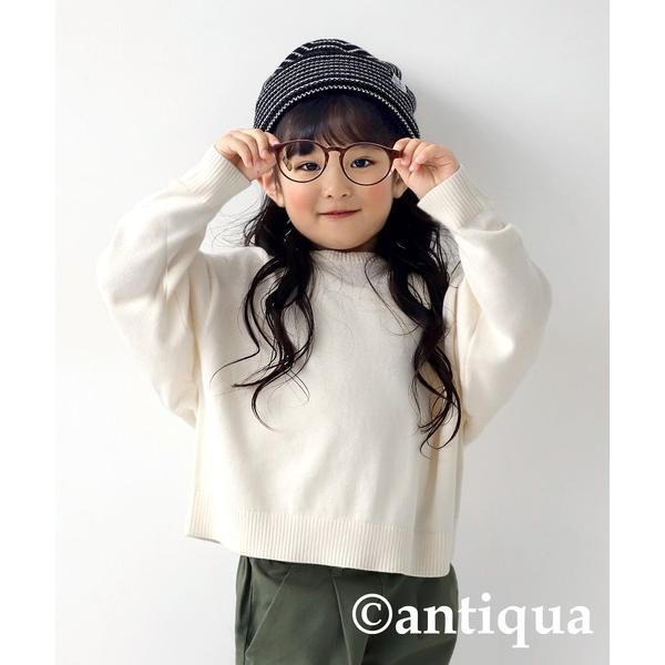 ZOZO問い合わせ番号:79082965ショップ:antiqua，アンティカブランド:antiqua，アンティカ商品名:綿100%クルーネックニットカテゴリ:トップス>ニット/セーターブランド品番:TYA-00067素材:綿100%原...