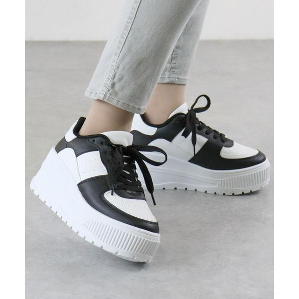 スニーカー LOVE HUNTER/ 厚底 ローカット コートスニーカー 7.5cmヒール ダッドスニーカー 韓国ファッション レディース (1650) レディース メンズ