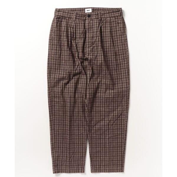 パンツ コーデュロイ OBEY/オベイ　クラシックコーデュロイチェックタック入りパンツ メンズ