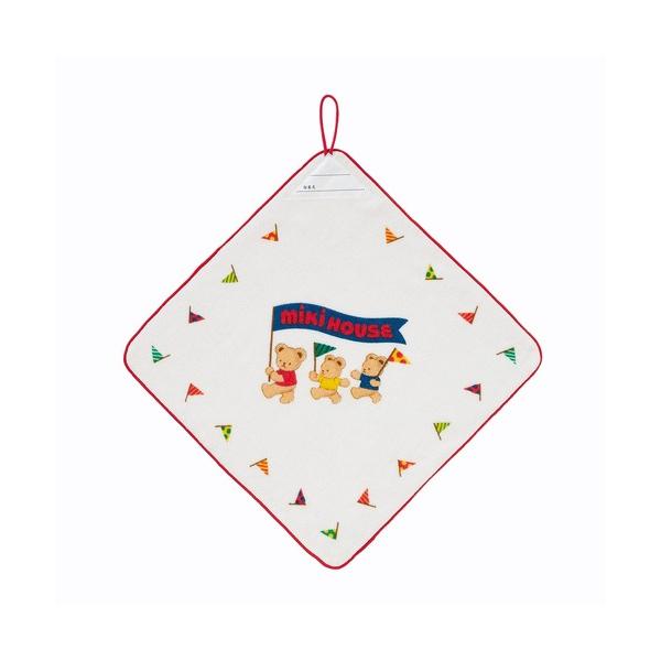 他サイト： ハンカチ ミキハウスベア ループつきタオル キッズ 子供 男の子 女の子の商品画像