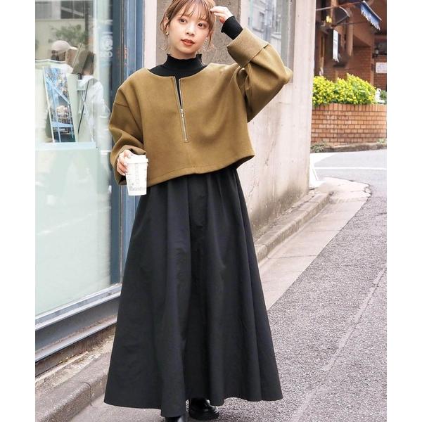 『セール実施中』ZOZO問い合わせ番号:79245500ショップ:tiptop+pocket，ティップトッププラスポケットブランド:tiptop，ティップトップ商品名:【アンサンブル/2024AW新色登場】カットメルトンプルオーバー×ワンピ...