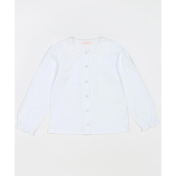 『セール実施中』ZOZO問い合わせ番号:79246511ショップ:NARUMIYA ONLINE，ナルミヤ オンラインブランド:mezzo piano，メゾピアノ商品名:スカラップ衿　カットソーブラウスカテゴリ:トップス>ビジネスシャ...