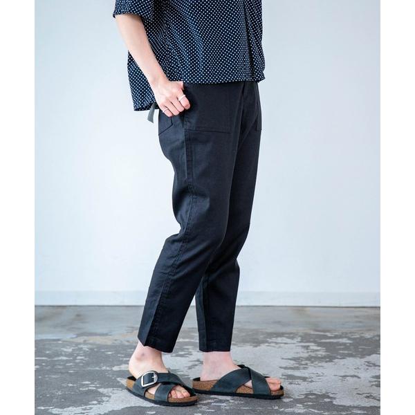 パンツ 「D.M.G. / ディーエムジー」  リネンコットンツイルストレッチ レグレットベーカーパンツ レディース