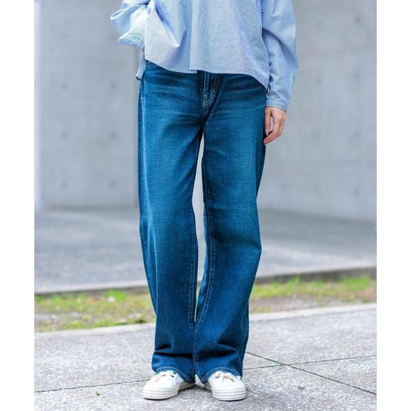 ジーンズ デニム デニムパンツ 「D.M.G. / ディーエムジー」  甘織デニム 5Pストレートデニム レディース