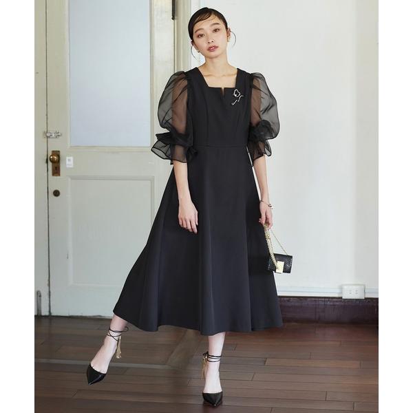 『タイムセール実施中』ZOZO問い合わせ番号:79706159ショップ:RUIRUE BOUTIQUE，ルイルエブティックブランド:RUIRUE BOUTIQUE，ルイルエブティック商品名:【 オケージョン 】オーガンジースリーブ フレアワ...