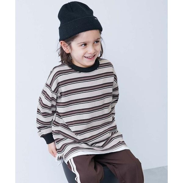 ZOZO問い合わせ番号:79740280ショップ:devirock，デビロックブランド:devirock，デビロック商品名:綿100% お洗濯してもよれにくい ビッグシルエット 袖リブ ボーダー 長袖Tシャツカテゴリ:トップス>Tシャ...