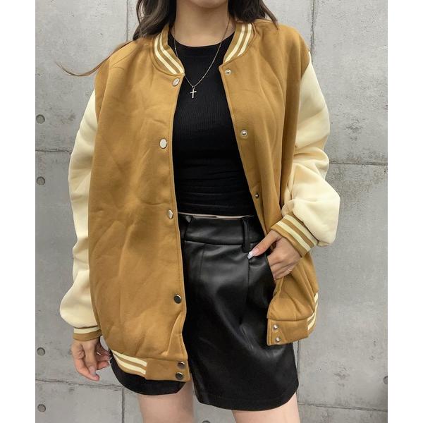 ジャケット ノーカラージャケット シンプルスタジャン レディース