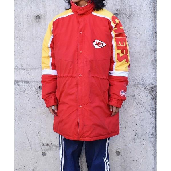 ダウンジャケット ダウン 「ヴィンテージ古着」90's STAETER/スターター NFL ”KANSAS CITY CHIEFS” ダウンジャケット コート メンズ レディース