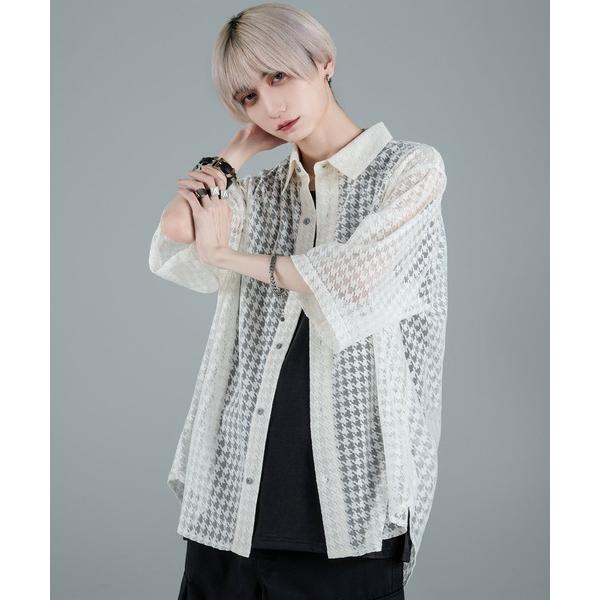 シャツ loose silhouette lace/sheer shi | JChereヤフー