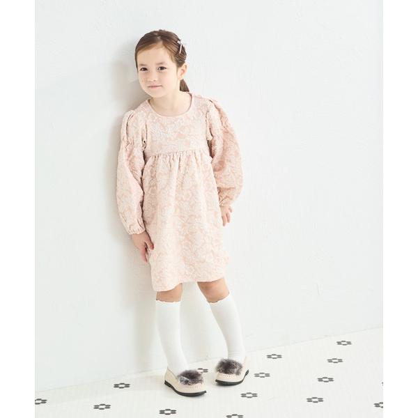 『タイムセール実施中』ZOZO問い合わせ番号:80334786ショップ:pairmanon，ペアマノンブランド:pairmanon，ペアマノン，coucou manon，ククゥ マノン商品名:ふくれジャガード ボリューム袖 花柄ワンピースカ...