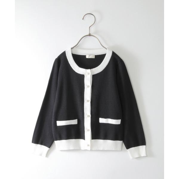 『タイムセール実施中』ZOZO問い合わせ番号:80436051ショップ:ikka LOUNGE，イッカラウンジブランド:ikka，イッカ商品名:【フォーマル対応】パールボタンニットカーディガン（120~160cm）カテゴリ:トップス>...