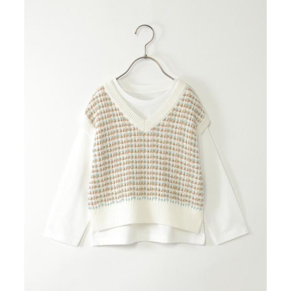 『タイムセール実施中』ZOZO問い合わせ番号:80436062ショップ:ikka LOUNGE，イッカラウンジブランド:ikka，イッカ商品名:【親子コーデ】ジャガードニットベストSET（120~160cm）カテゴリ:トップス>アンサ...