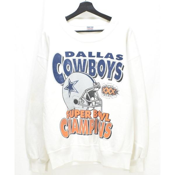 トレーナー スウェット 「ヴィンテージ古着」90's NFL Dallas Cowboys プリント クルーネックスウェット USA製 メンズ レディース