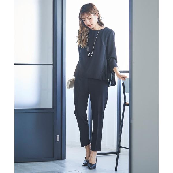 『セール実施中』ZOZO問い合わせ番号:80657699ショップ:CELEN，セレンブランド:DRESS LAB，ドレスラボ商品名:【手洗い可能/セレモニーセットアップ】プリーツトップス・センタープレスパンツ 2点セットカテゴリ:ワンピース...