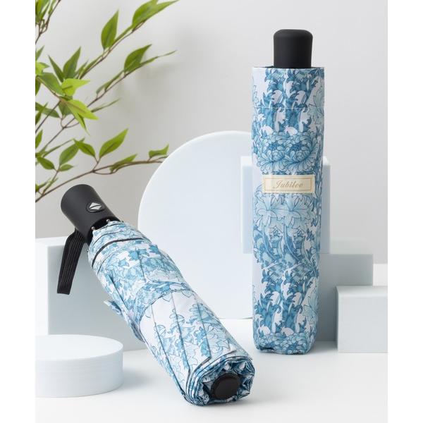 ZOZO問い合わせ番号:80838959ショップ:ABBEY MARKET，アビーマーケットブランド:Jubilee，ジュビリー商品名:UVカット UPF40+ ウィリアムモリス柄 晴雨兼用 自動開閉 折りたたみ日傘カテゴリ:ファッション雑...