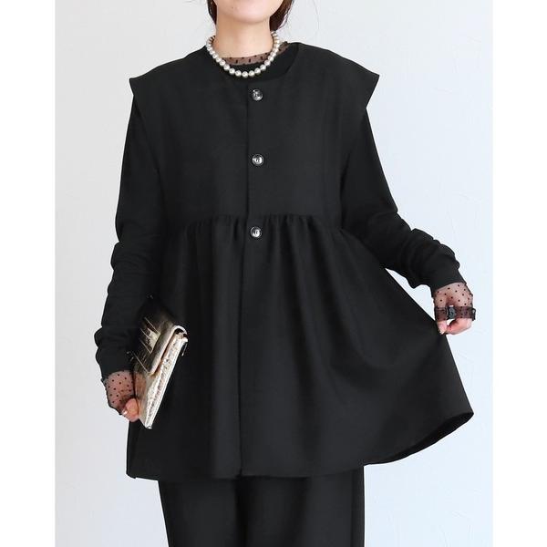 『タイムセール実施中』ZOZO問い合わせ番号:80874087ショップ:reca，レカブランド:reca，レカ商品名:ペプラムギャザーベストカテゴリ:フォーマルスーツ/小物>スーツベストブランド品番:bel-hr-0616素材:ポリエ...