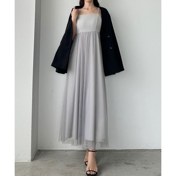 『タイムセール実施中』ZOZO問い合わせ番号:81006258ショップ:JUNOAH，ジュノアブランド:Louere，ルエレ商品名:チュール切替フレアキャミワンピースカテゴリ:ワンピース/ドレス>ワンピースブランド品番:frvd036...