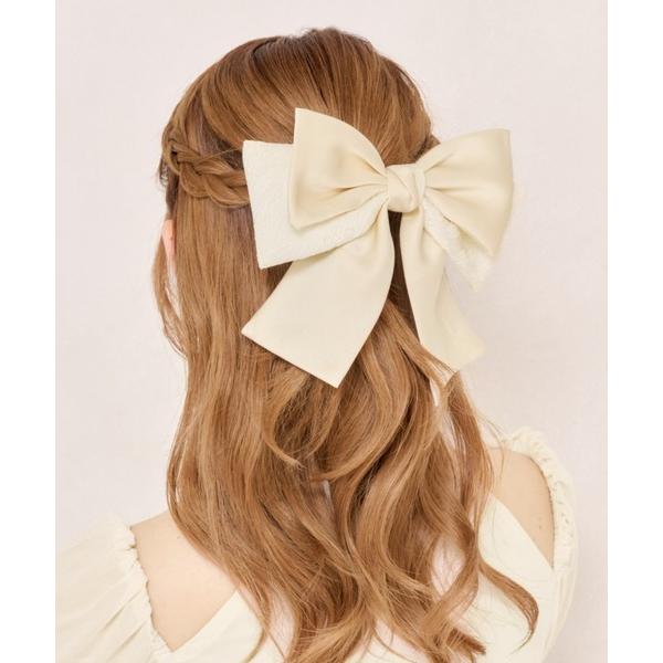 ヘアクリップ 「apres jour×ARIAZ」レースデザインヘアリボンバレッタ