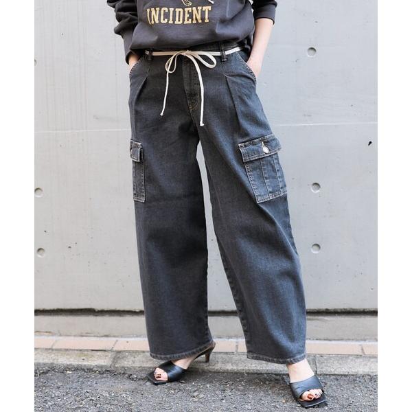 ワイドパンツ カーゴパンツ レディース