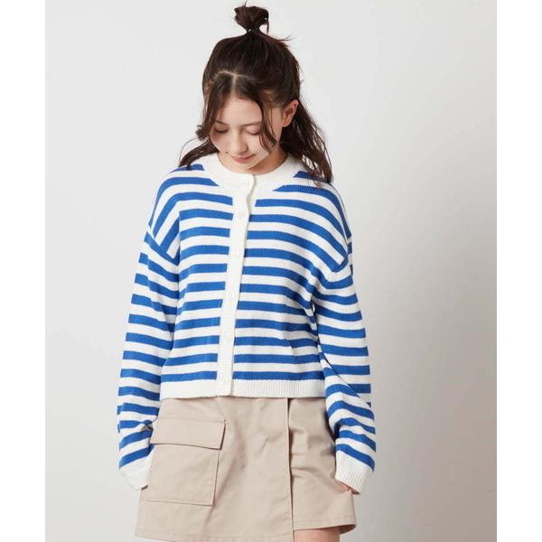 『タイムセール実施中』ZOZO問い合わせ番号:81488008ショップ:a.v.v，アー・ヴェ・ヴェブランド:a.v.v，アーヴェヴェ商品名:[160]ボーダーニットカーデカテゴリ:トップス>カーディガン/ボレロブランド品番:KJCE...